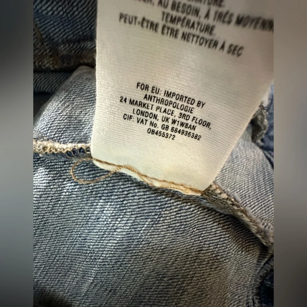 Anthropologie Pilcro Denim Military Jean Jacket Sz Small‎ Utility Green